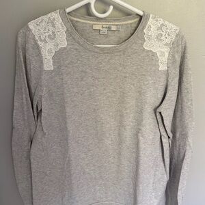 Boden sweater with lace detail